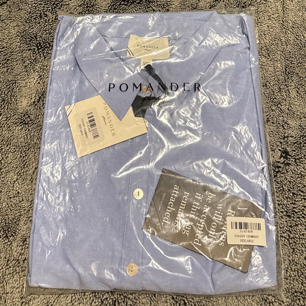 POMANDER PLACE Chambray Harris Shirt Dress - Picture 4 of 6